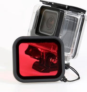 PRO SERIES Waterproof Housing Case + Rood Filter Lens voor GoPro - Transparant