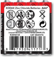4 Kodak AAA Batterijen - Extra Heavy Duty