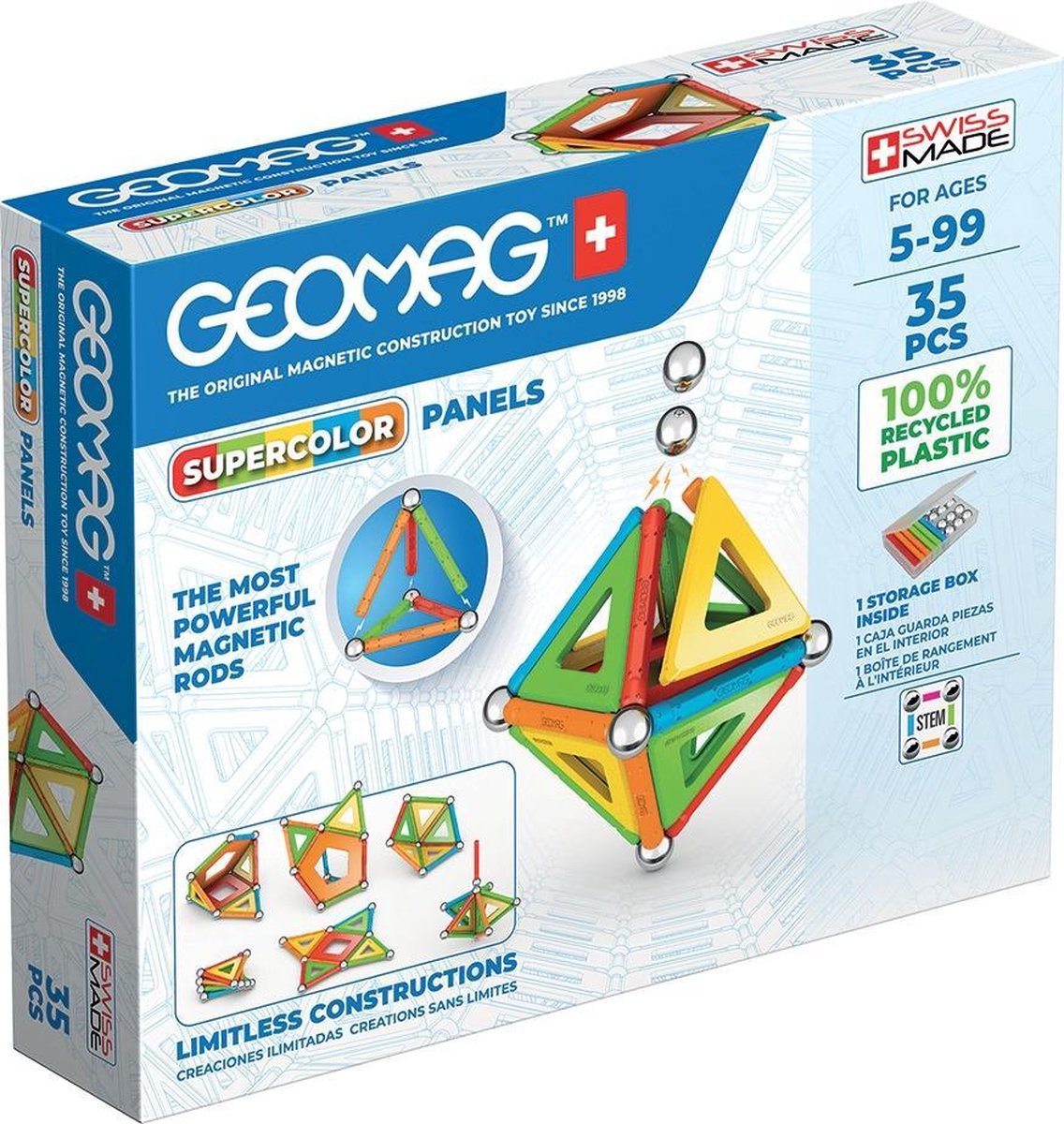 Geomag Super Color Recycled 35 pcs