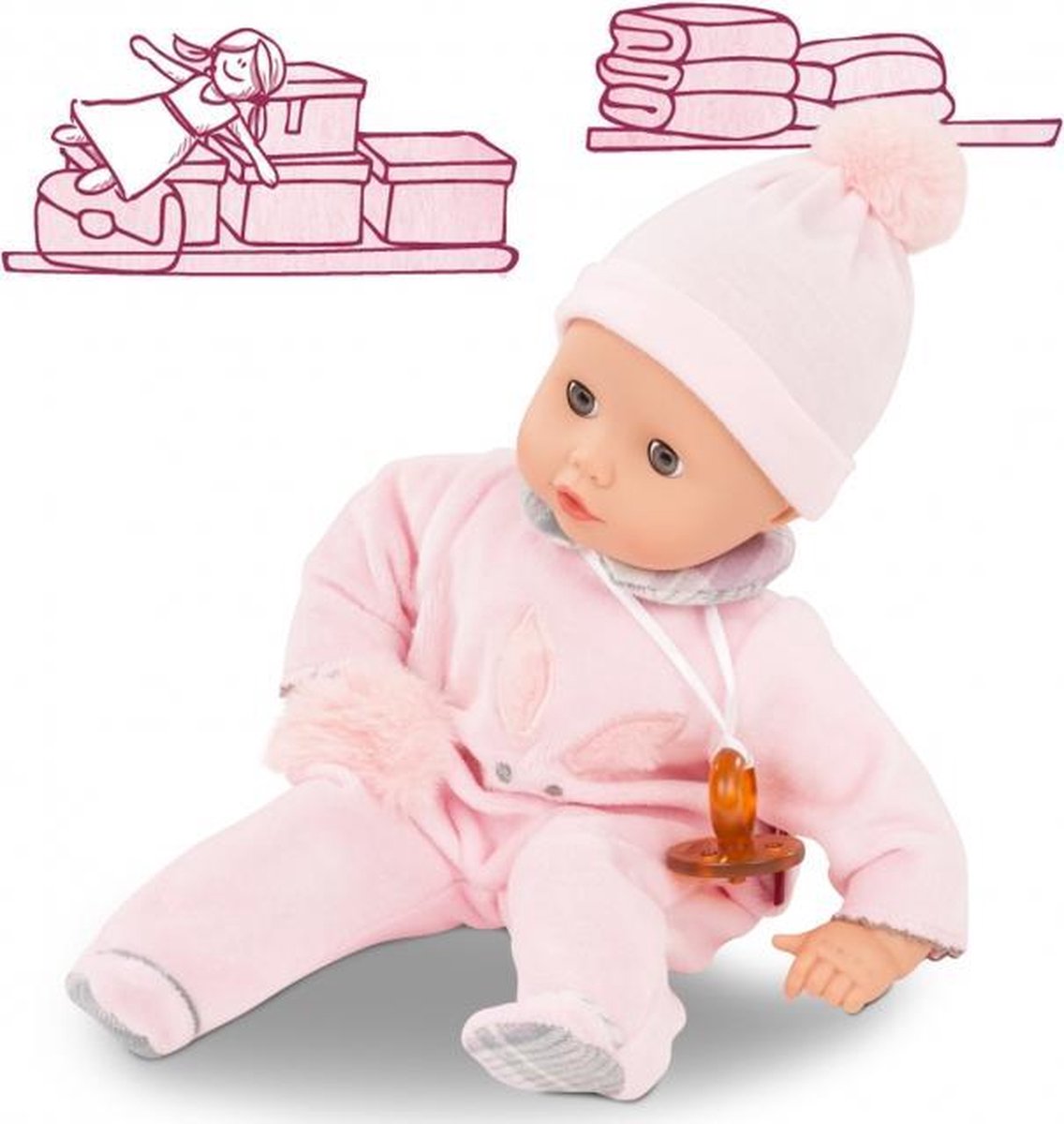 Götz babypop muffin Pastellino 33cm