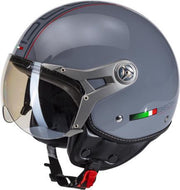 Beon Design Scooterhelm Motorhelm Luxe Nardo Grey - Maat XL / 60 cm