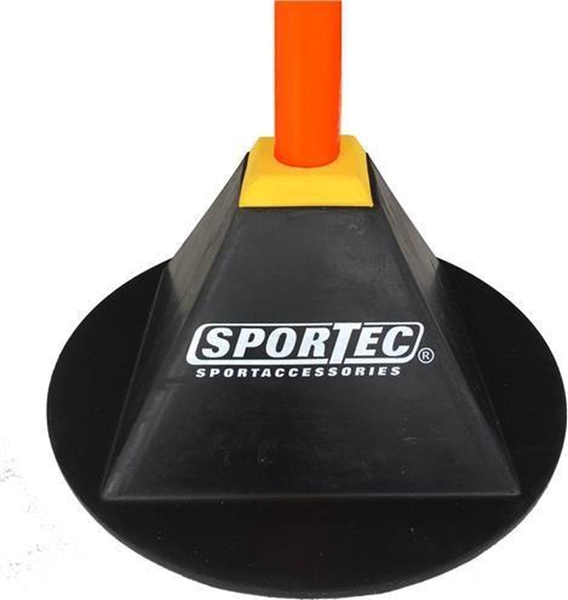 Sportec Rubberen Voet Voor Sportpalen Extra Zwaar Zwart