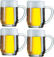 Set van 4x stuks glazen bierpullen 560 ml - Glazen - Bierglazen/bierpullen