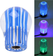 Crystal Three Light Car Ademhaling Racing Dash LED Magic Lamp Pookkop Pookknop met Basis
