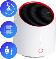 LifeWise Ionische Air Purifier - Luchtreiniger met Ionisator - Elektronisch Filter - Oplaadbaar - USB en Stopcontact