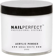 Nail Perfect Premium Acrylic Powder Mega White 250gr