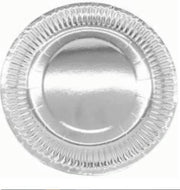 Kartonnen Bordjes zilver 18 cm 20 st - Wegwerp borden - Feest/verjaardag/BBQ borden / Gebak bordjes maat