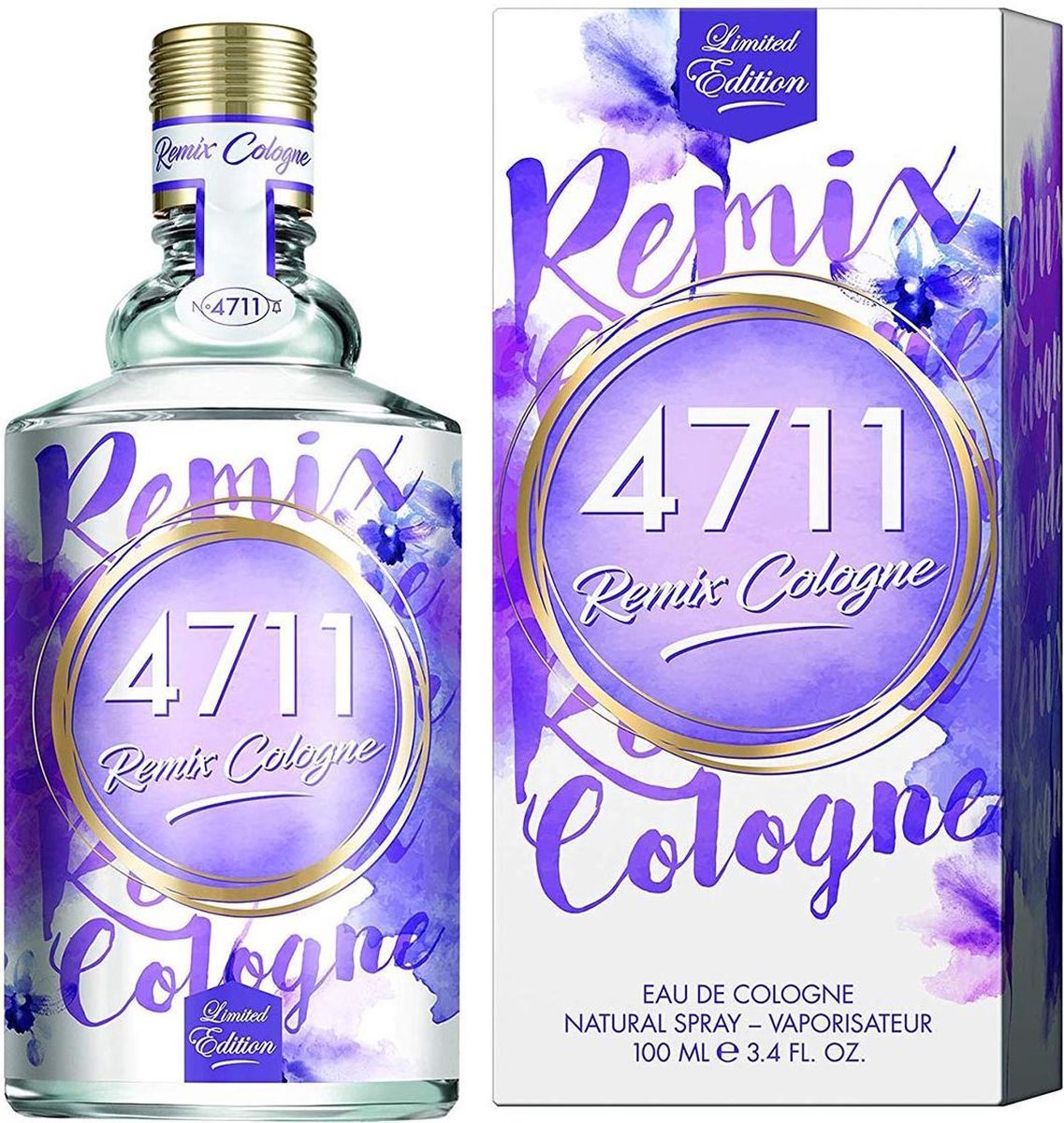 4711 Remix Lavender by 4711 100 ml - Eau De Cologne Spray (Unisex)