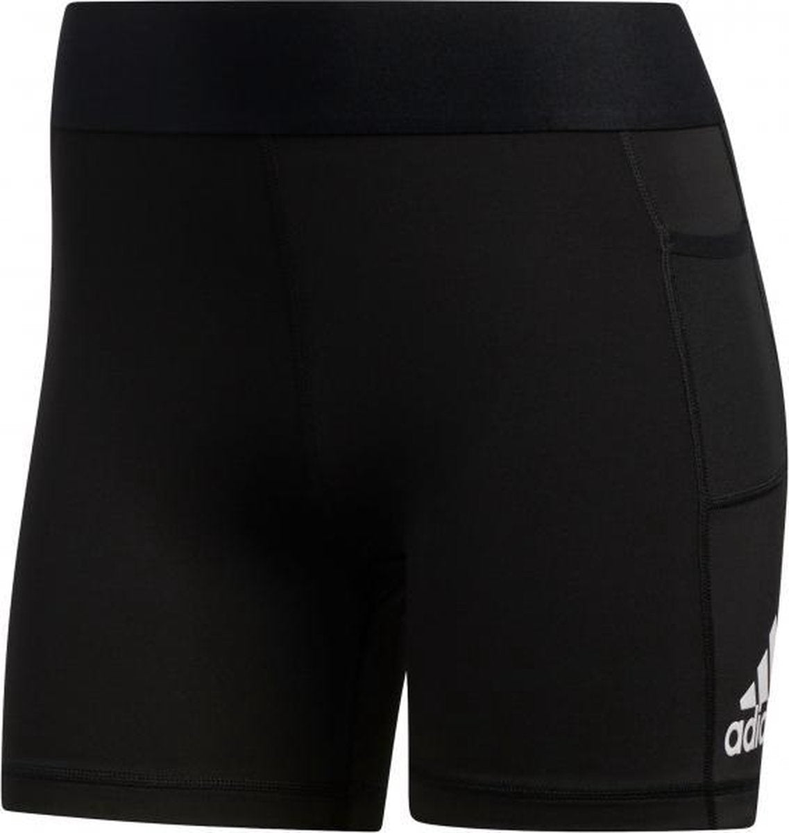 adidas Alphaskin Tight 3'' Dames - zwart - maat S
