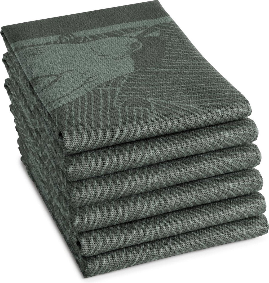 DDDDD Birdy - Theedoek - Green - 6 stuks