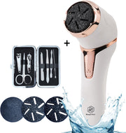 Beeperfect® Elektrische Eeltverwijderaar - Voetvijl - Stofzuigfunctie - Oplaadbare Accu - IPX7 Waterdicht - Gratis pedicure set - Inclusief 3 Schuurschijven