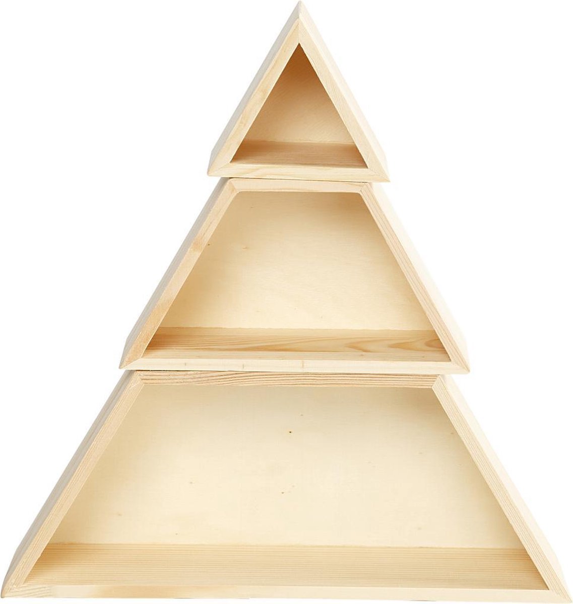 Storage Boxes. H: 8+10+12 cm. W: 9+18+29 cm. pine. 1 set