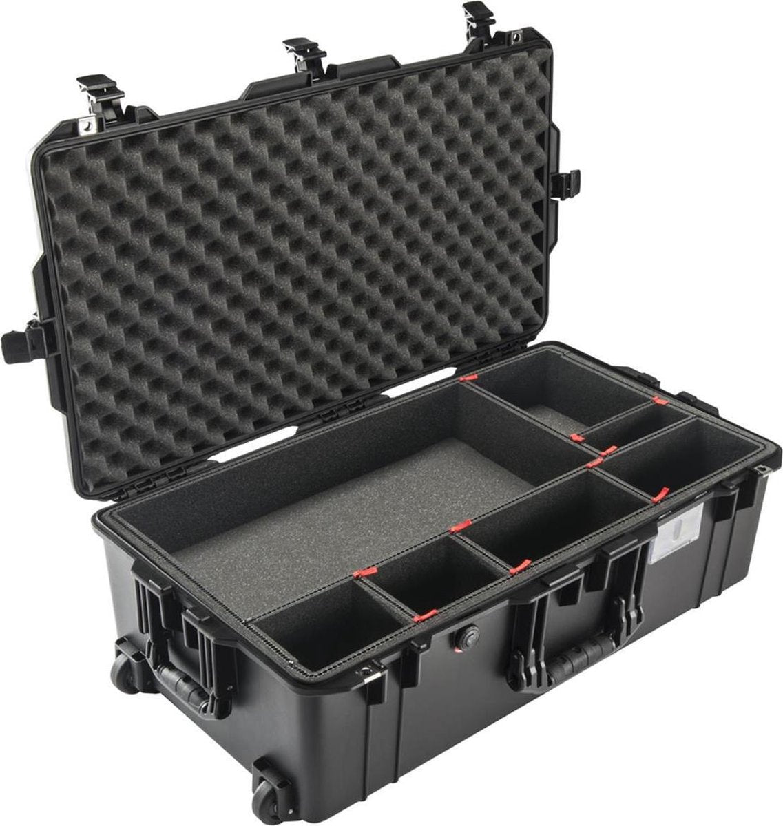 Peli 1615 Air Black lichtste waterdichte camera koffer met TrekPak interieur en wieltjes