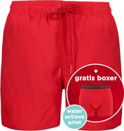 Muchachomalo water react rits zwemshort rood - L
