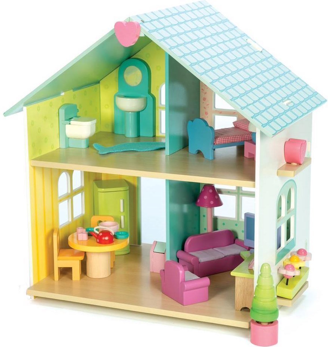 Le Toy Van Poppenhuis Evergreen House - Hout