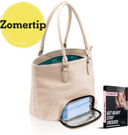 Koalas® Preppy Bag - Modieuze Lunchtas - Met Lunchbox - Koeltas Lunch  - Handtas Dames - Beige