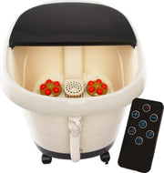 Calmenta® Luxe Voetenbad – 15L - 6 Automatische Massagerollers –Touchscreen - Warmtefunctie – Infrarood - 4 Massage Programma’s - Voetmassage