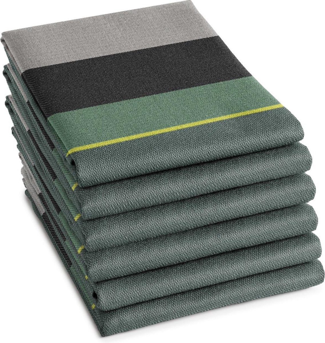 DDDDD Rico - Theedoek - Green - 6 stuks