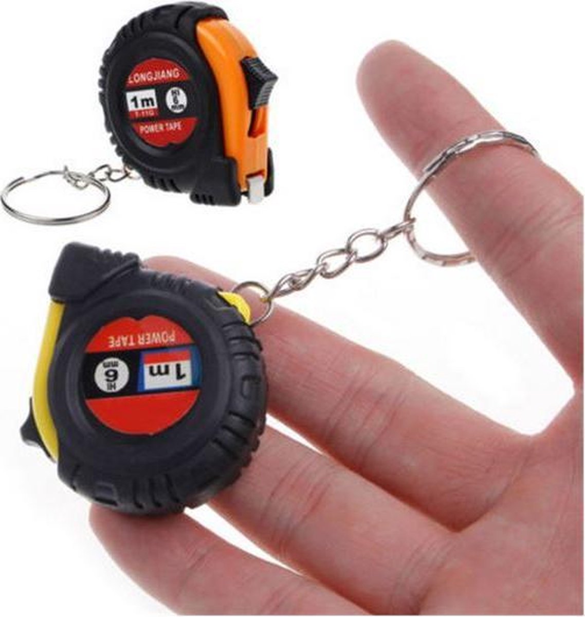 6 stuks sleutelhanger rolmaat (1 meter)