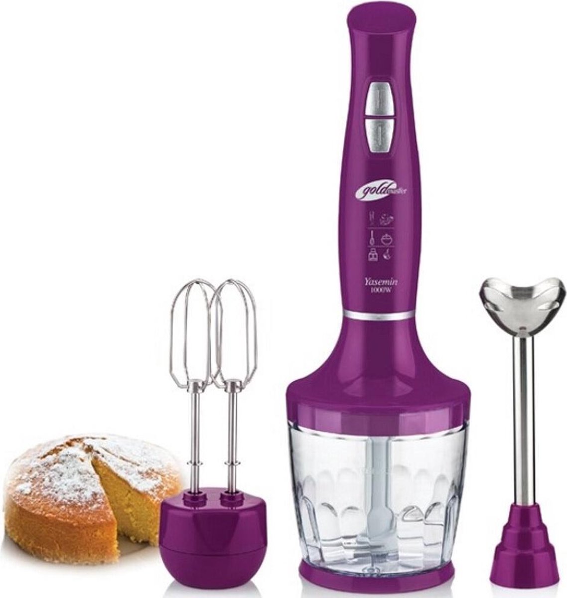 Goldmaster Elena Max - Staafmixer set - Paars
