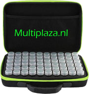 ● Luxe SORTEERKOFFER ● "Multiplaza" met ● 60 potjes ● Groen - diamond painting - opbergkoffer - hobby