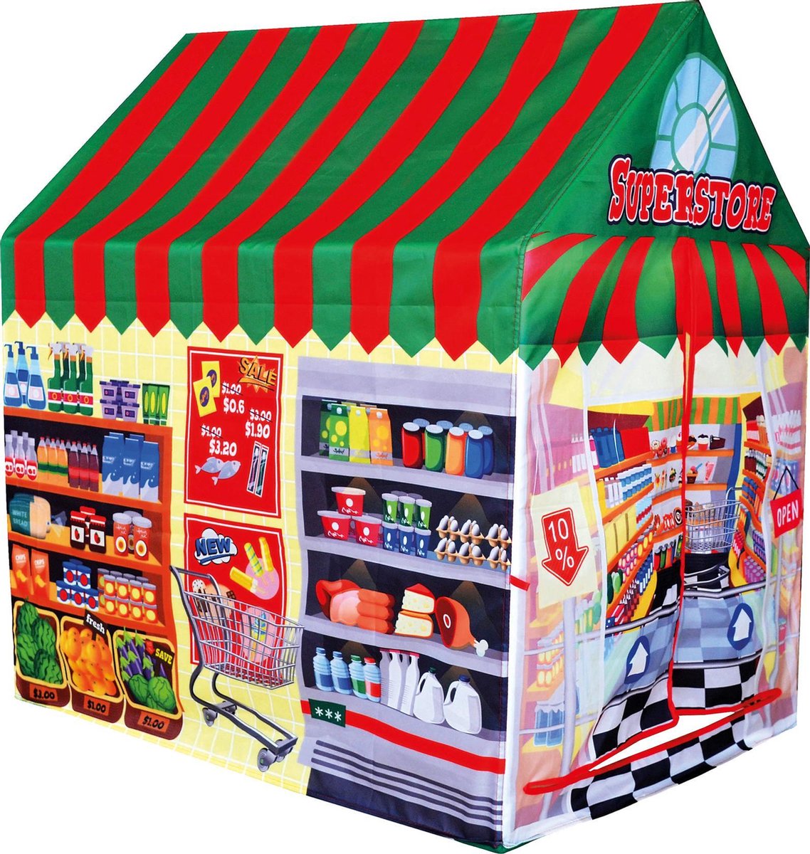 Bino Speeltent Superstore Junior 95 X 72 X 102 Cm Polyester