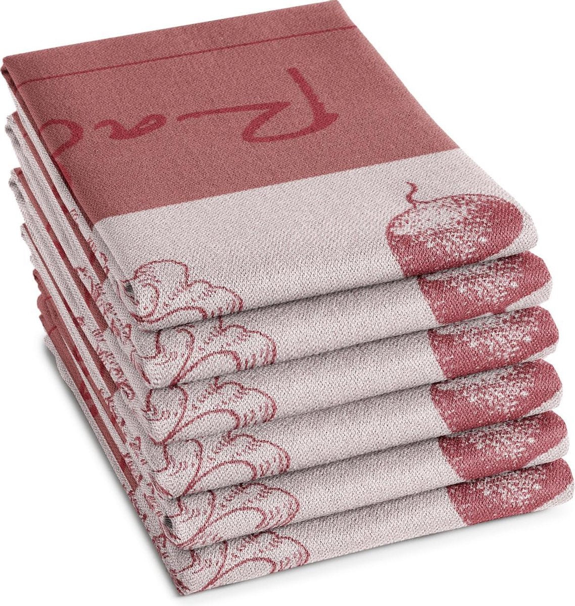 DDDDD Radish - Theedoek - Red - 6 stuks