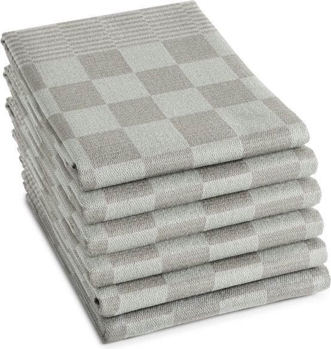 DDDDD Barbeque - Theedoek - 65x65 cm - Set van 6 - Taupe