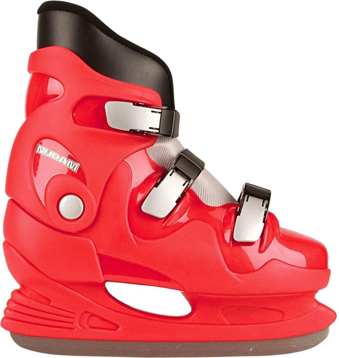 Nijdam Kids Hockey Skates - Schaatsen - Kinder - Unisex - Rood - EU 32/33