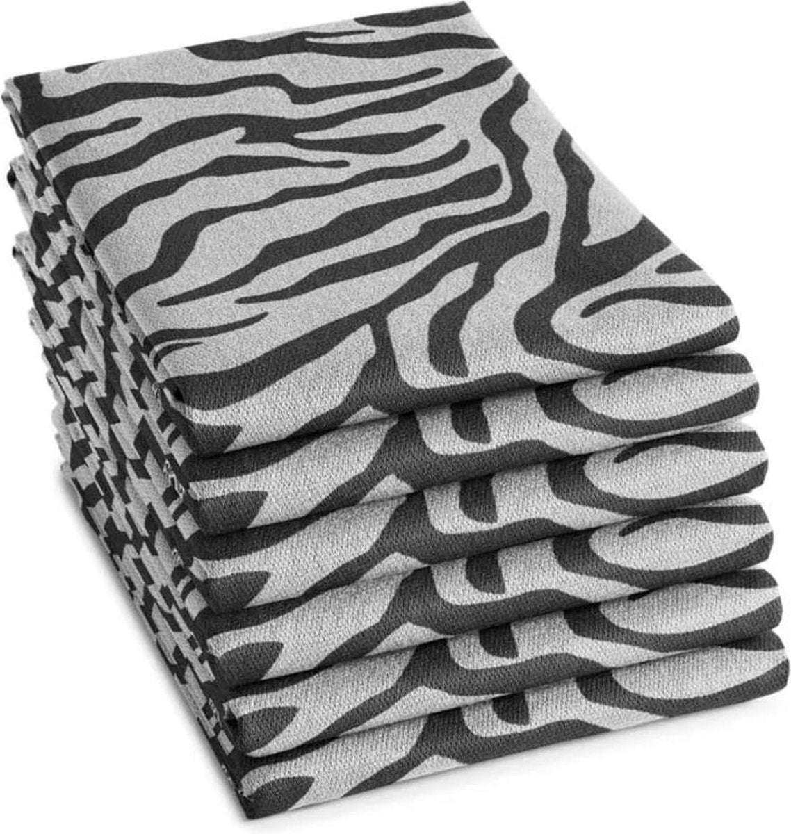 DDDDD Theedoek Africa Black (6 stuks)