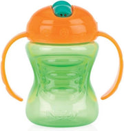 Nuby 2-in-1 Beker Met Harde Tuit 240ml Oranje/groen