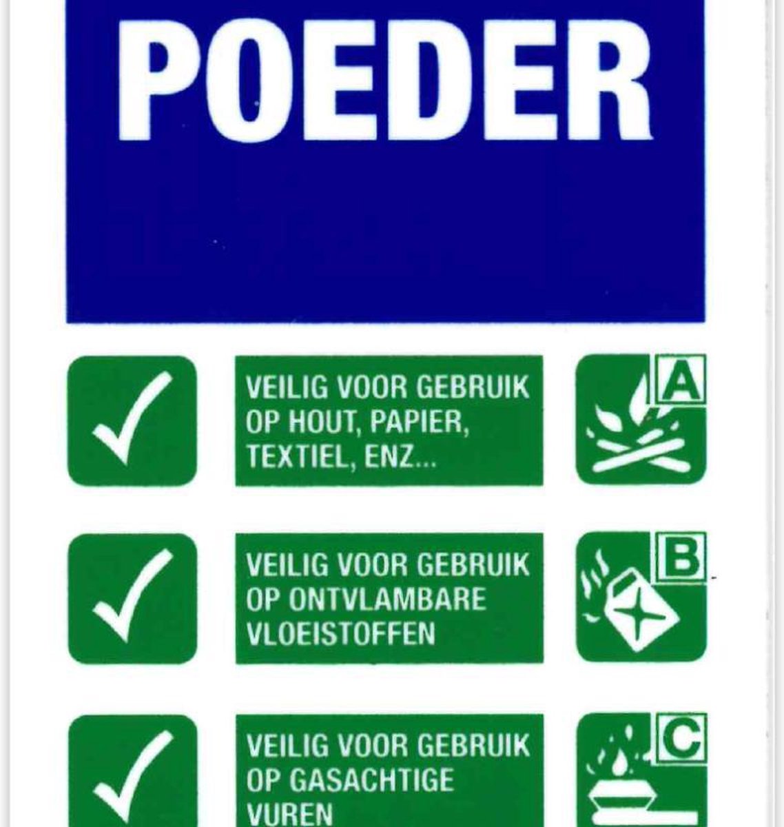 Bord Poederblusser