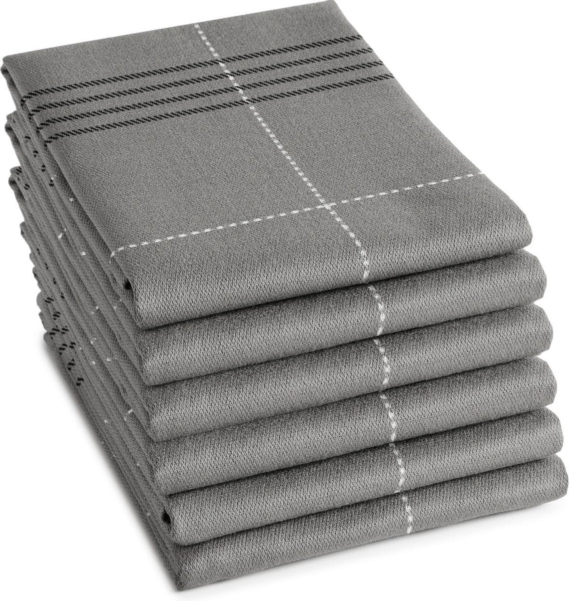 DDDDD Organic Morvan - Theedoek - Grey - 6 stuks