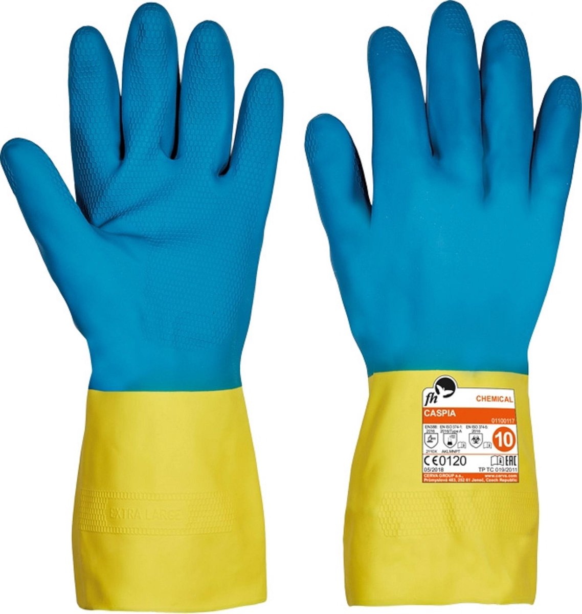 Handschoen Caspia chemisch bestendig maat 8 / M - 2 paar