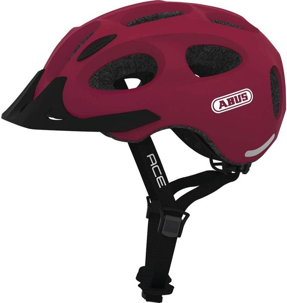 Abus Youn-I ACE Fietshelm - Maat  M (52-57 cm) - cherry red