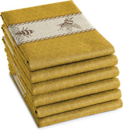 DDDDD Bees - Theedoek - Yellow - 6 stuks