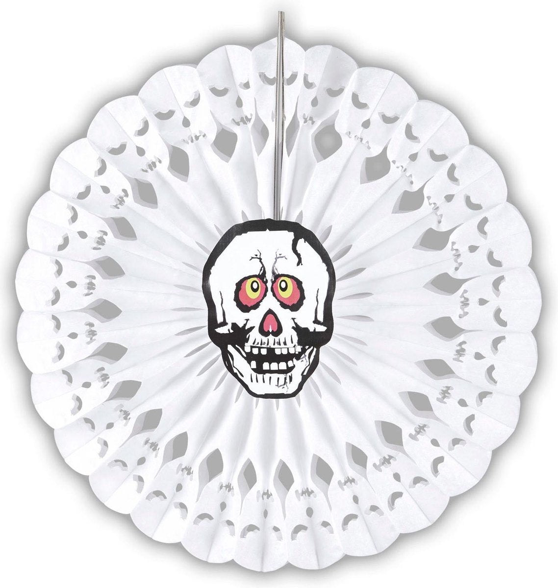 Doodskop rozet decoratie - Feestdecoratievoorwerp