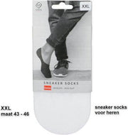 Steps Sneaker sokken wit - XXL - Maat 42-45