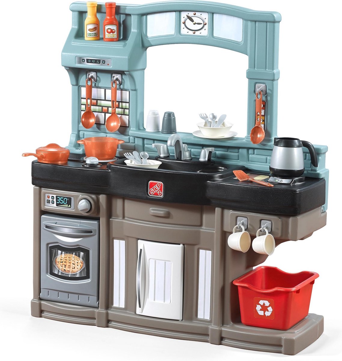 Step2 Best Chefs Kitchen - Speelkeuken met lichten en leuke geluiden - Inclusief 25-delige accessoireset
