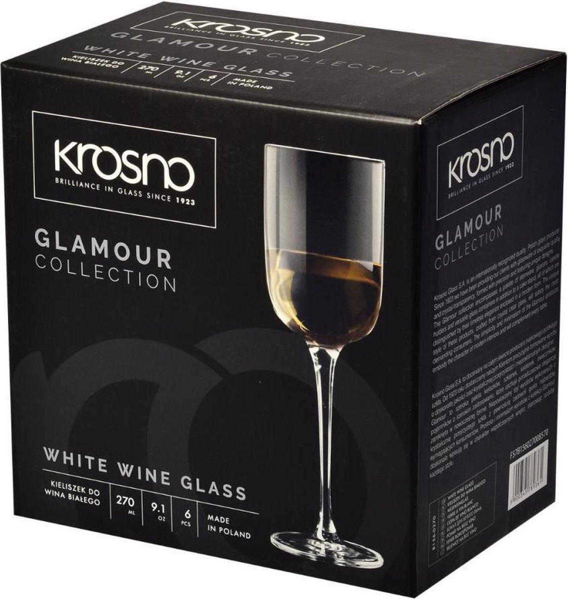 Krosno - Glamour - Witte wijnglazen