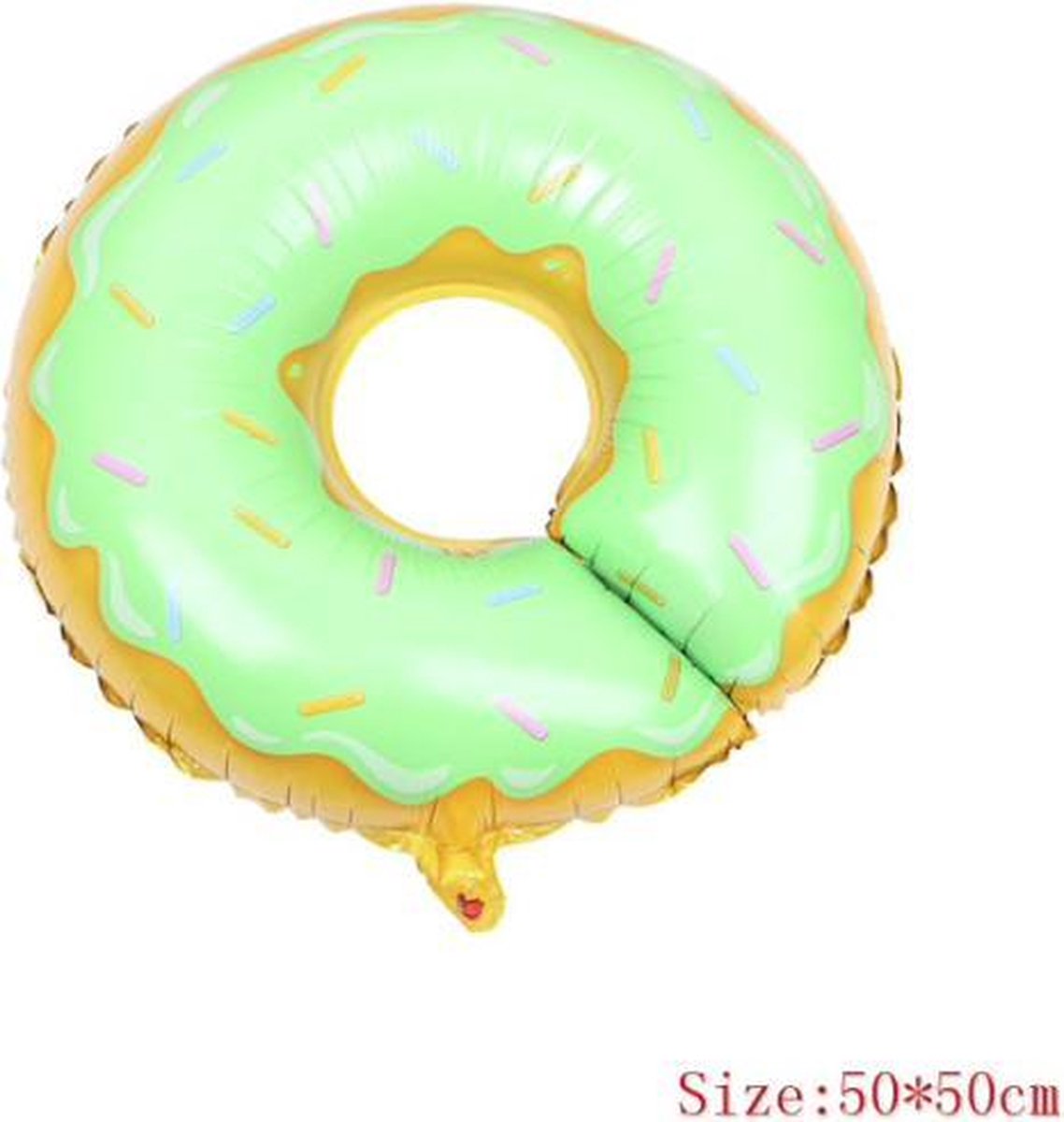 Folieballon van Groene Donut