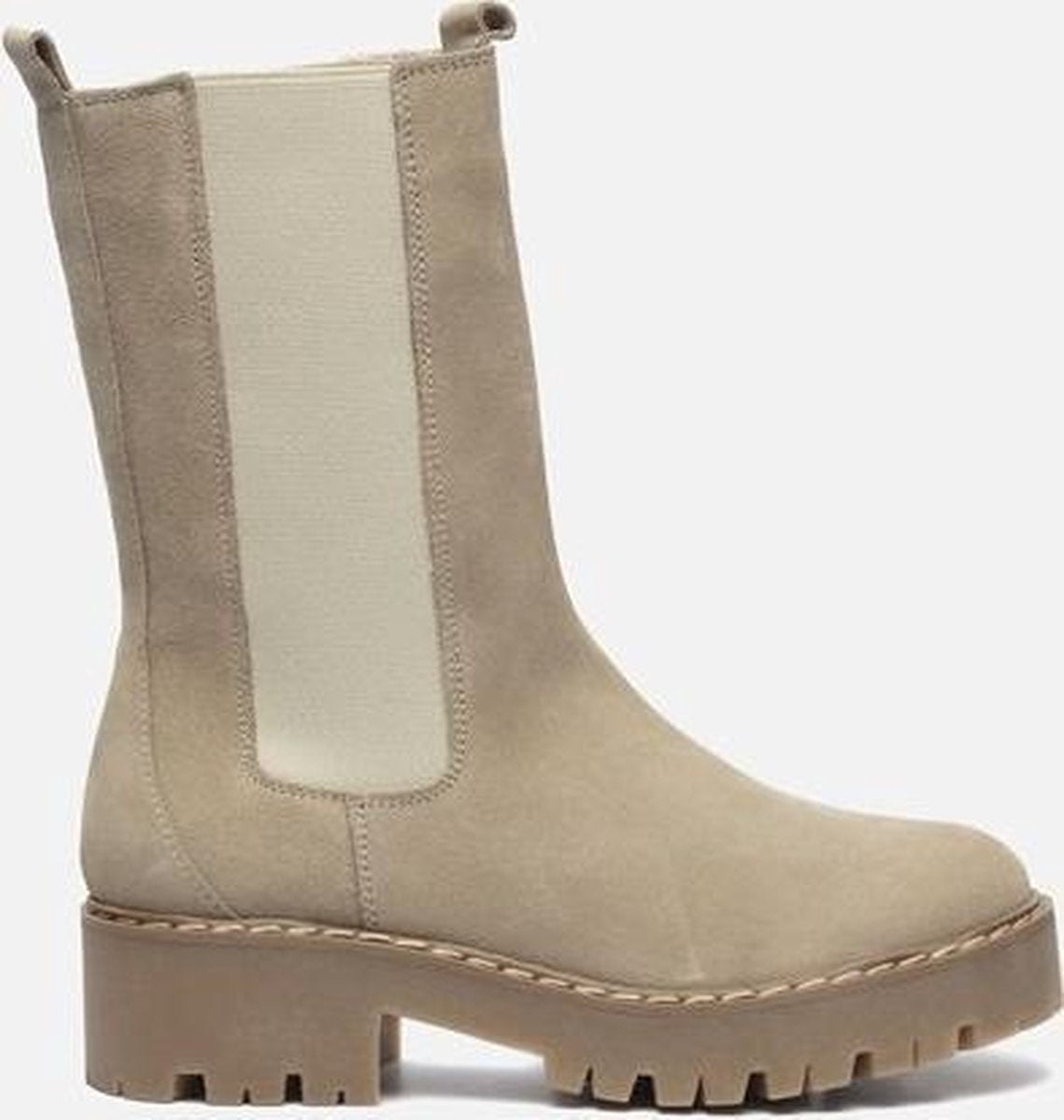 Cellini Hoge chelsea boots beige - Maat 39