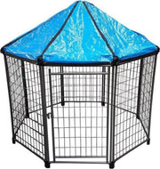 PUPPYREN  ANTRACIET - 8 X 60 X 107CM HOOG + DAK