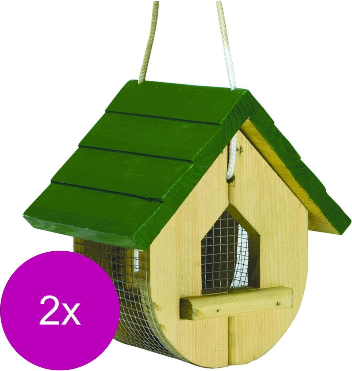 Wildbird Voederhuis Grn Dak Nashville - Voederhuis - 2 x  stuks
