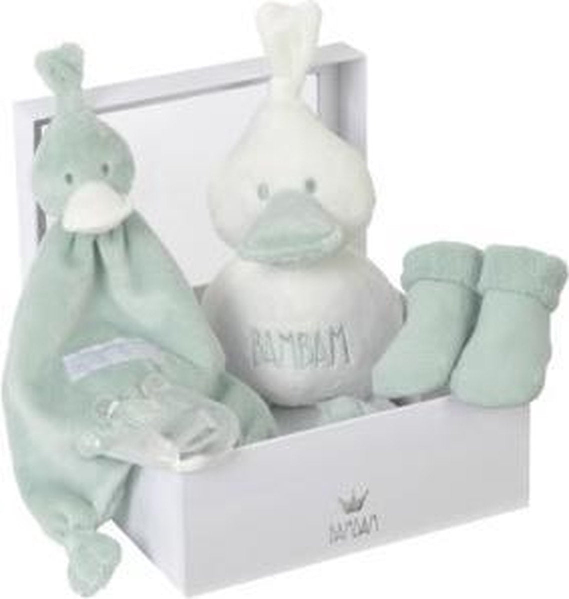 BamBam Cadeaudoos - Kraamcadeau Jongen & Meisje - Baby Cadeau - Pluche - Groen
