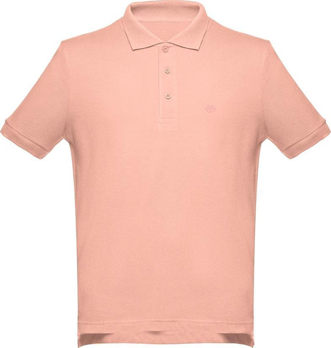 Romobrands_Heren polo_Model Mathijs_Pastel Salmon