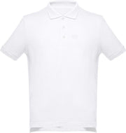 Romobrands_Heren polo_Model Mathijs_Wit