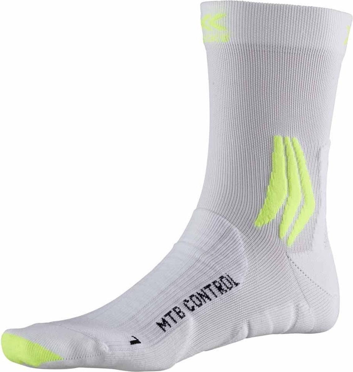 X-socks Sokken Control Mtb Polyamide Wit/geel Maat 45-47