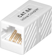 Transmedia UTP CAT6a 10 Gigabit RJ45 koppelstuk / wit