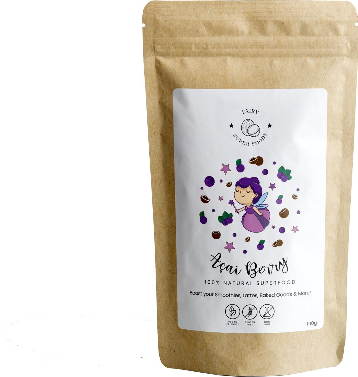 Biologische Açai poeder - Organic - Fairy Superfoods - 100g